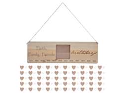 Calendario de madera DIY 2026 para manualidades, regalos, decoraciones, herramientas completas, estilo moderno.