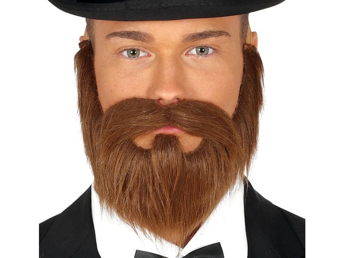 Accesorios DISFRAZZES Barba Y Bigote Castaño (Talla: Talla Universal)