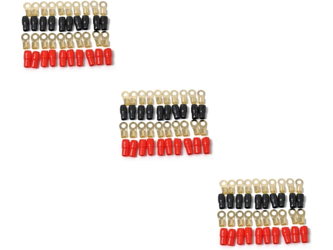 Sistema De Crimpado Con 30 Pares De Conectores Eléctricos Y Terminales De Cable De Cobre Chapados En Oro...