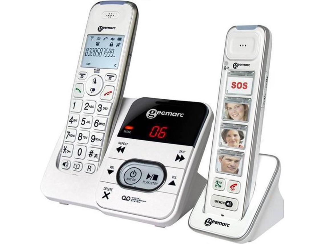 Teléfono GEEMARC DUO DECT con contestador automático y PhotoDECT