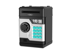 Cajero Automático Con Pin Y Sensor De Huellas Dactilares Para Niños - Regalo Inteligente - Negro