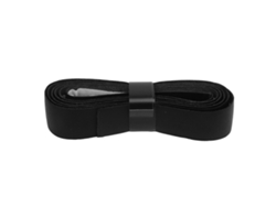 Fita De Grip De Couro Para Raquete De Tênis E Badminton Absorve Suor Resistente À Abrasão Preta