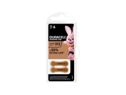 Pila Para Audífono Duracell Da 312 - Blister 6 Unidades