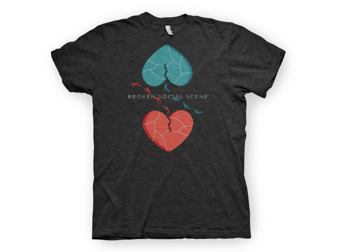Broken Social Scene Hearts Dark Heather ROCKINSTONE Talla:xl