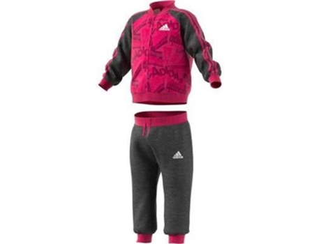 Chándale ADIDAS Bball Ft Baby Rosa (Talla: 80)