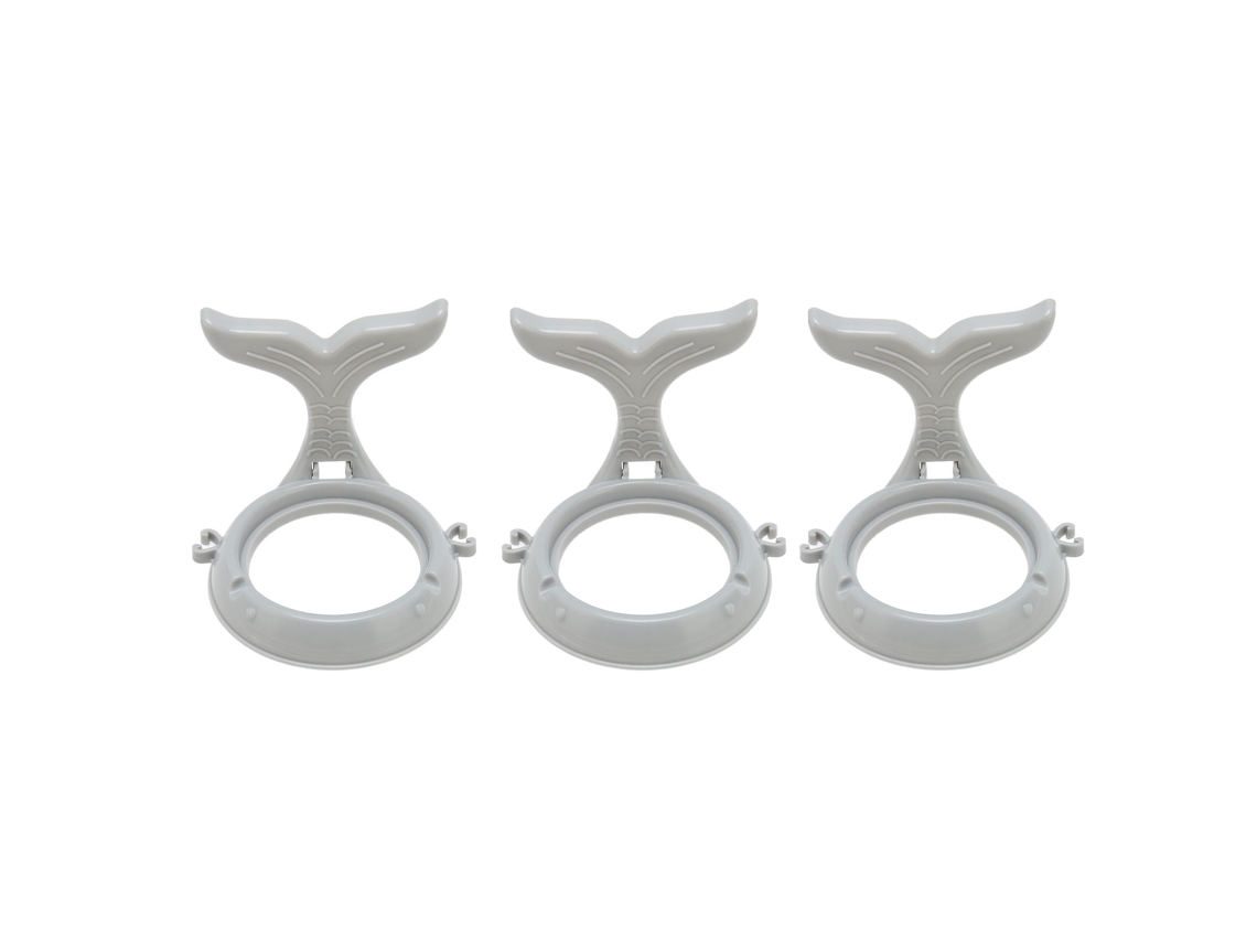 3 Soportes De Pared Para Secador De Pelo, Sin Necesidad De Taladrar, Adhesivos, Con Diseño De Ballena, Resistentes Al Agua, Para Baño.
