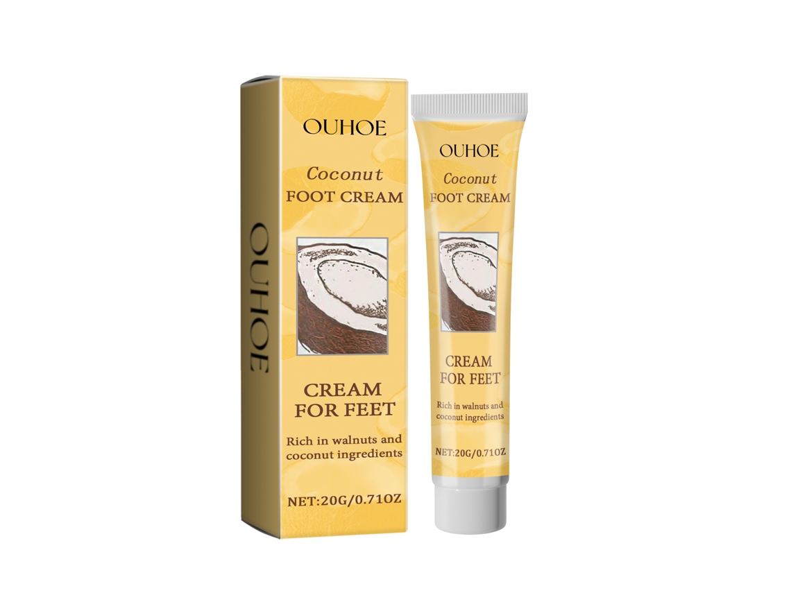 La crema de cáscara de coco Ouhoe hidrata y repara la piel seca.