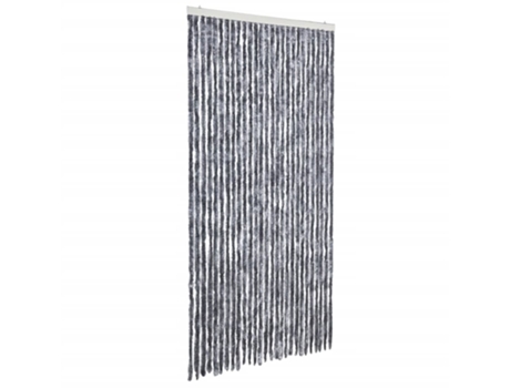 Cortina Mosquitera Chenilla Plateado VIDAXL (118X220 cm)