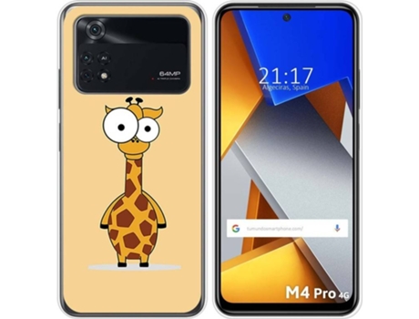 Carcasa para Xiaomi Poco M4 Pro 4G TUMUNDOSMARTPHONE Dibujos Jirafa Multicolor