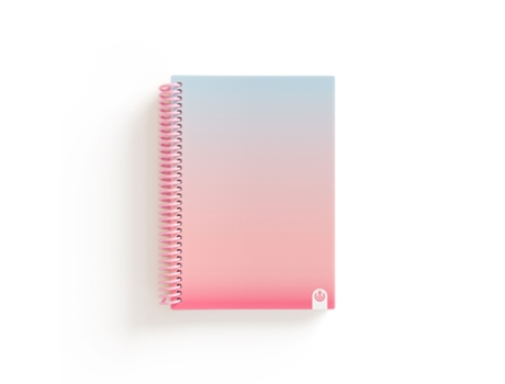 Cuaderno A5 Tapa PP Espiral CARCHIVO United 2024 Rayado Rosa 80Hj 90G 64414260