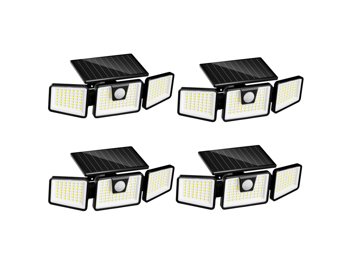 Conjunto de 4 focos solares de 800 lm Falcon Lumisky