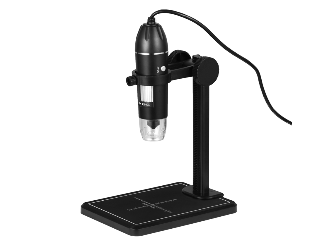 Microscopio portátil con pantalla digital, lupa de 1000x, microscopio óptico con 8 luces LED Cuich