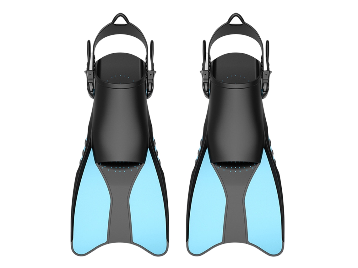 RNEMITERY Aletas Natación Snorkel Ajustables Adulto Tamaño Viaje Unisex Hombre Mujer Niño Talón Abierto