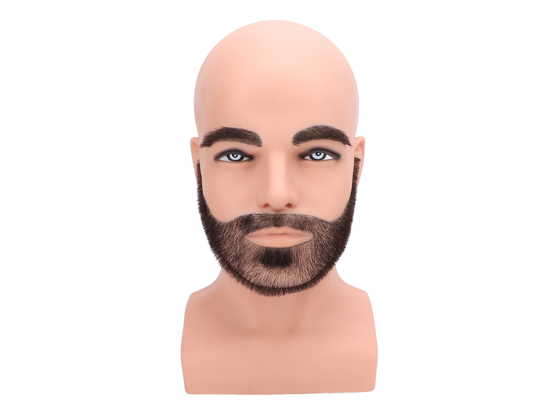 Cabeça De Boneco Para Barbear Com Barba Para Prática De Barbeiro E Estilo De Cabelo