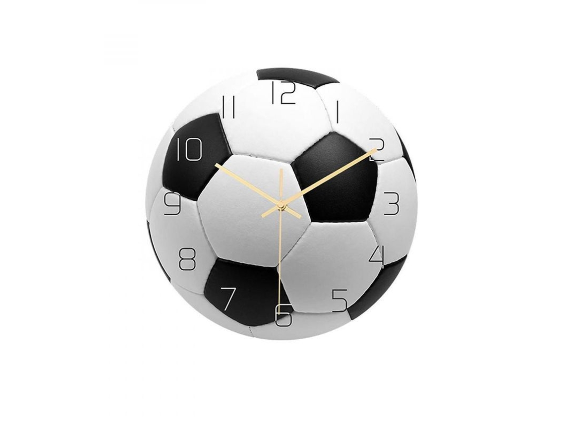 2026-reloj De Pared Deportivo Fútbol Reloj Despertador Regalo Niños Dormitorio Sala 30cm Como Se Muestra