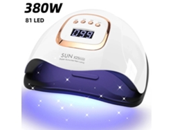 Lámpara Uv/led Para Uñas, 81 Perlas Led, Secado Rápido, Apta Para Decoración De Uñas Y Masaje De Pies.