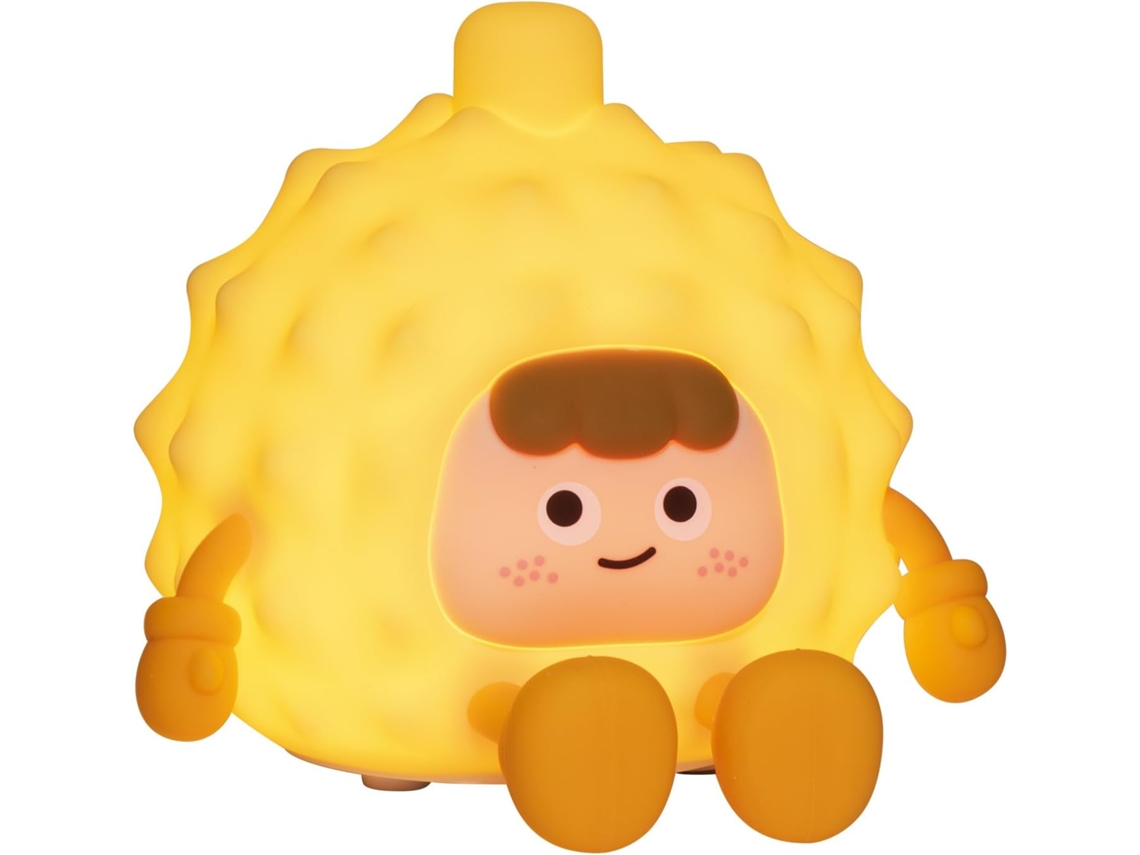 Luz Noturna Led De Silicone Fofa Durian Night Light Para Crianças 3 Níveis De Lâmpada Ajustável 