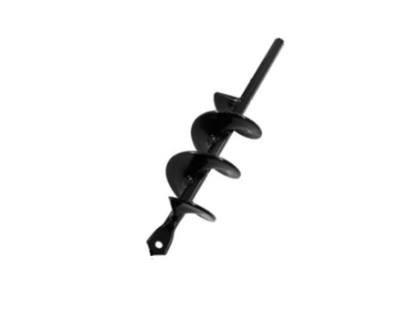 Taladro de tierra 22 cm, acero Negro