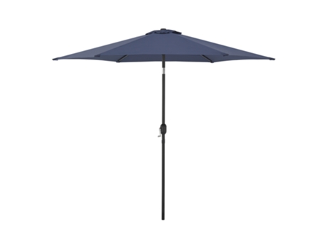 Sombrilla terraza exterior Altino con articulación acero Ø 270 x 235 cm - Azul marino CASA.PRO