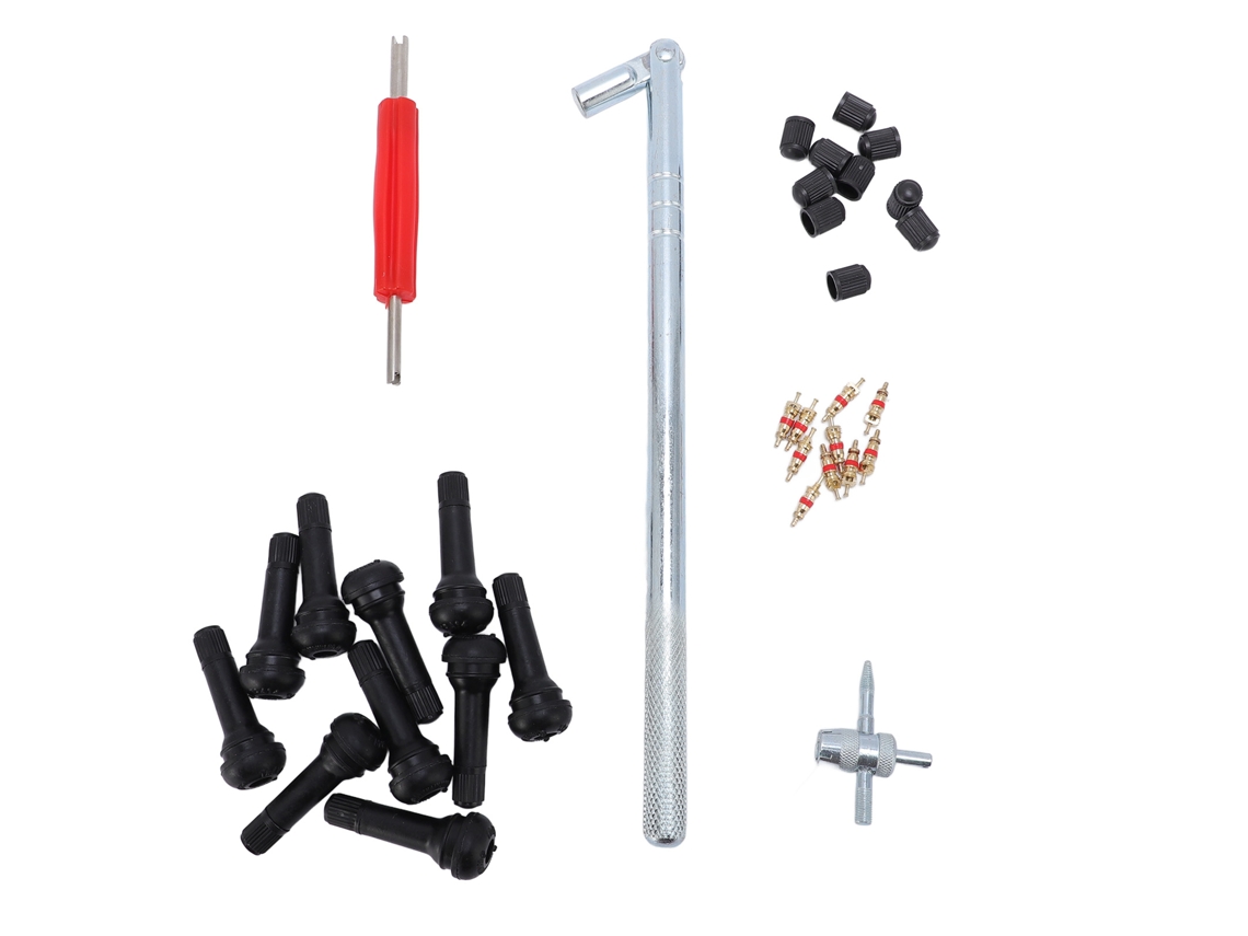 Kit De Instalación De Núcleos De Válvula De 33 Piezas Para Bicicleta, Motocicleta Y Automóvil - Sin Fugas, Incluye Herramientas.