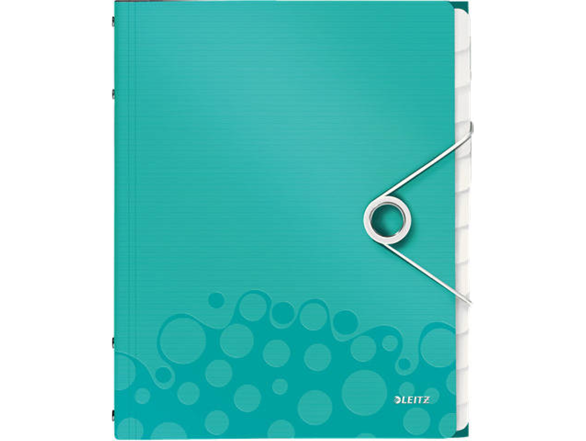 Carpeta de Organización LEITZ WOW 12 separadores Azul Turquesa (A4 - Capacidad: 200 hojas)