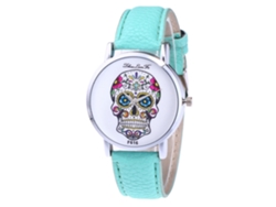 Reloj Analógico Para Hombre De Cuero Pu Zhoulianfa Simple De Cuarzo (menta)