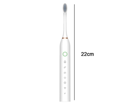 Cepillo de dientes eléctrico ZMDECQNA para adultos - recargables de alta potencia (blanco)