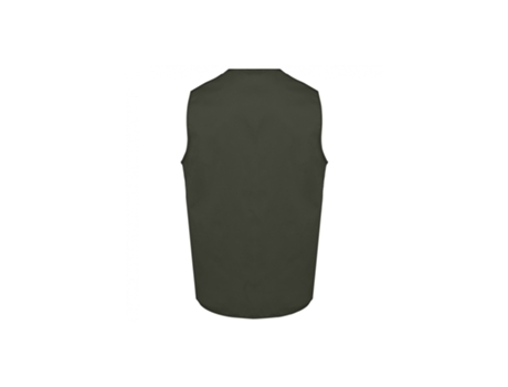 Chaleco Unisex WK. DESIGNED TO WORK Multibolsillos Polialgodón Acrílico Marrón (2XL)
