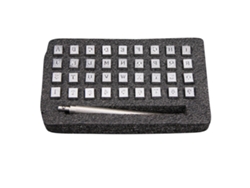 Juego De 36 Sellos De Letras Y Números Para Cuero Con Mango De Acero Antideslizante Para Manualidades Diy. Alfabeto A-z, Números 0-9, 3,5 Mm.