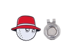 Omni-clip Para Gorra De Marcador De Pelota De Golf Magnético Desmontable Antioxidante Para Hombres Mujeres Adultos Rojo