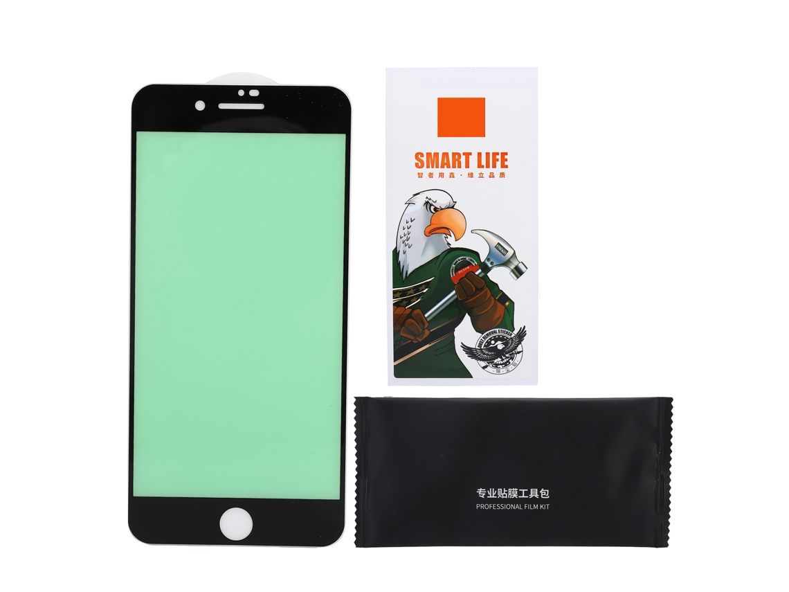 Filme De Vidro Temperado Para Tela Com Proteção Ocular Luz Verde Para Iphone 7plus Borda Preta