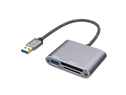Lector de tarjetas portátil Usb 3.0 para tarjeta Sd Usb3.0 Xqd con diseño avanzado 3 en 1 ALLINLESS