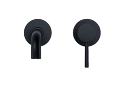 Grifo de baño de pared, negro mate, monomando, MB 150mm OEM.
