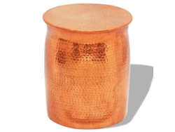 Banco/Mesa de Apoyo de Aluminio Martillado en Latón/Cobre