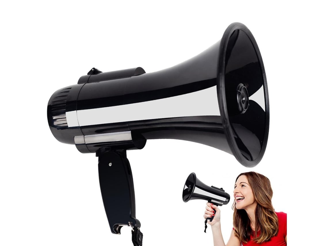 Megáfono Portátil 30w Con Grabación 240s, Altavoz Fashion Y Abridor De Botellas