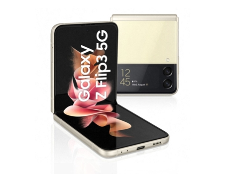Smartphone SAMSUNG Samsung Galaxy Z Flip3 (6.7'' - 8 GB - 256 GB - Crema)
