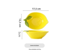 (cuenco De Limón) Plato Creativo De Cerámica Con Forma De Limón, Tazón De Sopa, Tazón De Refrigerio, Frutero