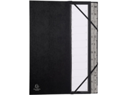 Carpeta Organizadora EXACOMPTA A4 24 Compartimentos Negra