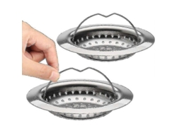 Omni-2 Filtros De Fregadero De Acero Inoxidable 304, Rejilla De Cocina, 110mm, Antiobstrucción, Fácil Limpieza