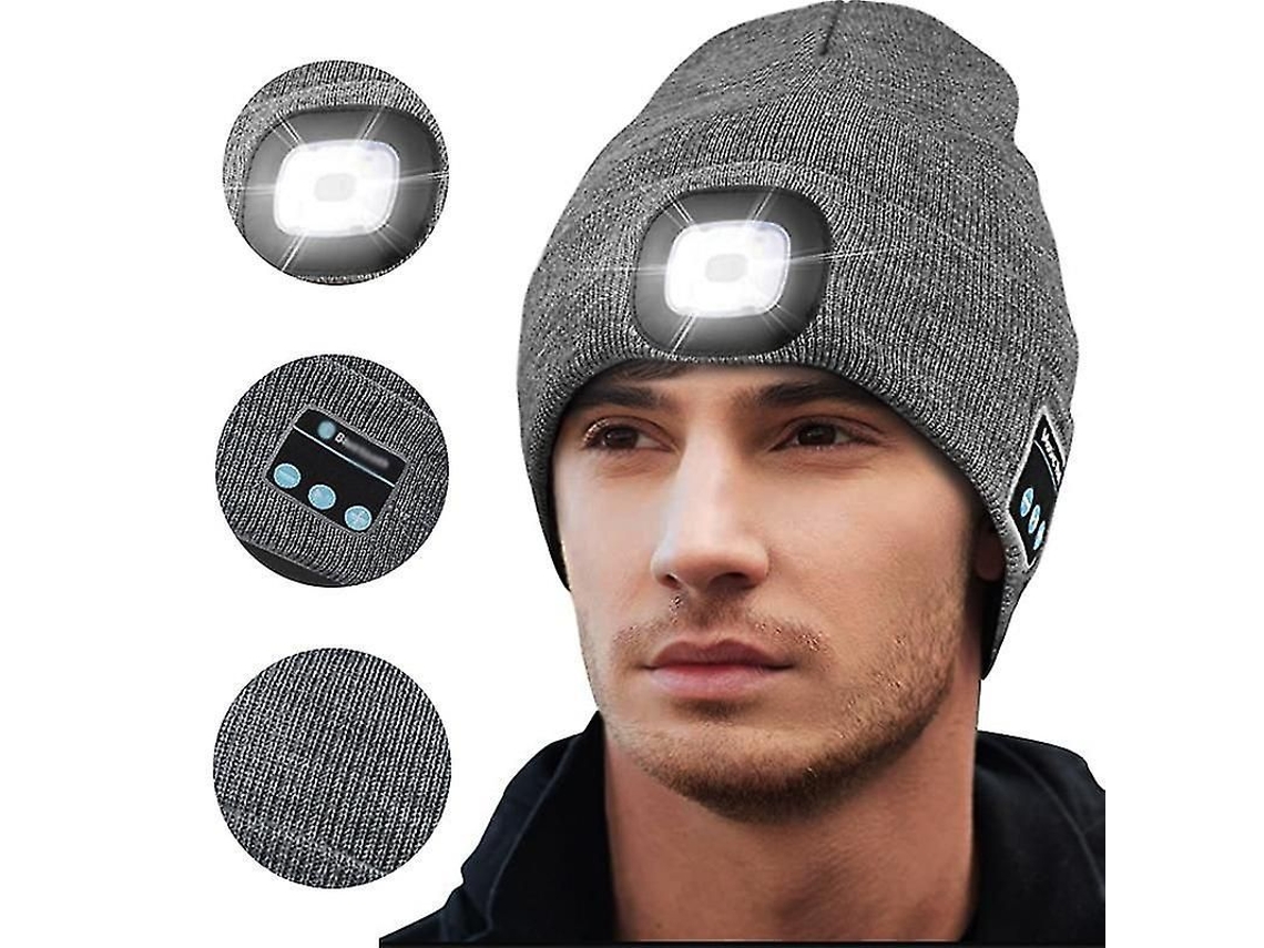 2026-gorro De Punto Unisex Con Bluetooth Altavoces Y Luz Led Para Running Regalo De Navidad Hombre Mujer