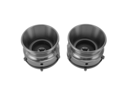 2 Adaptadores Para Concentrador Nab De 1/4" (10 Pulgadas), Aleación De Aluminio, Universales Para Studer, Revox, Akai Y Teac (gris).
