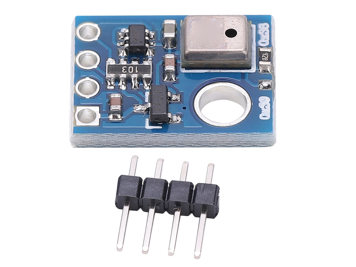 Módulo Sensor De Temperatura Y Humedad Aht10 Con Conector De Pines Y Comunicación I2c.