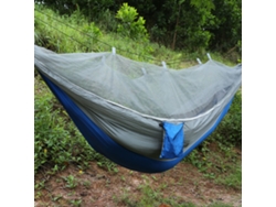 Hamaca de camping con mosquitera, gris zafiro