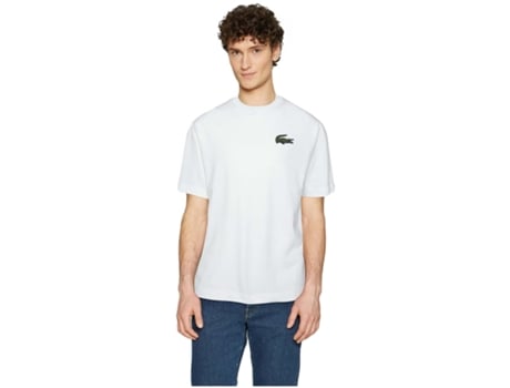 Camiseta de Hombre LACOSTE Corta Blanco (XL)