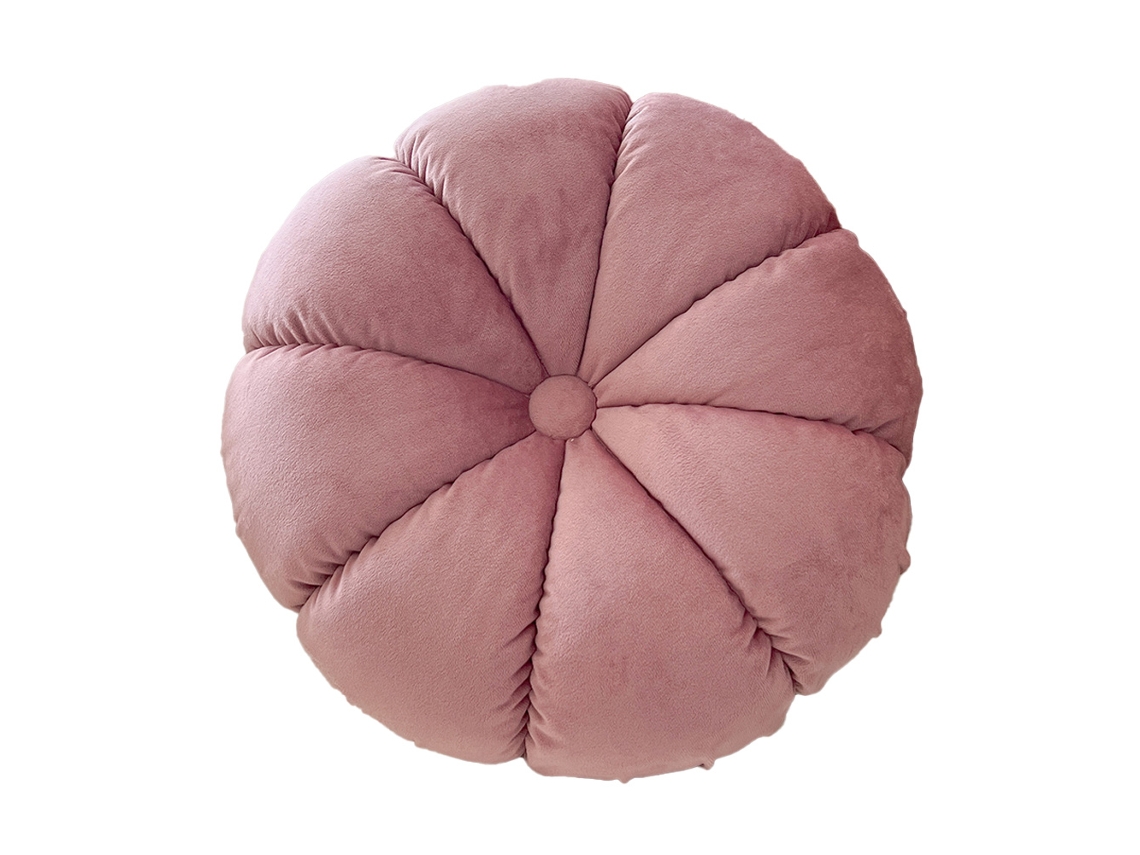Cojín Redondo De Calabaza - Para Sofá Y Cama