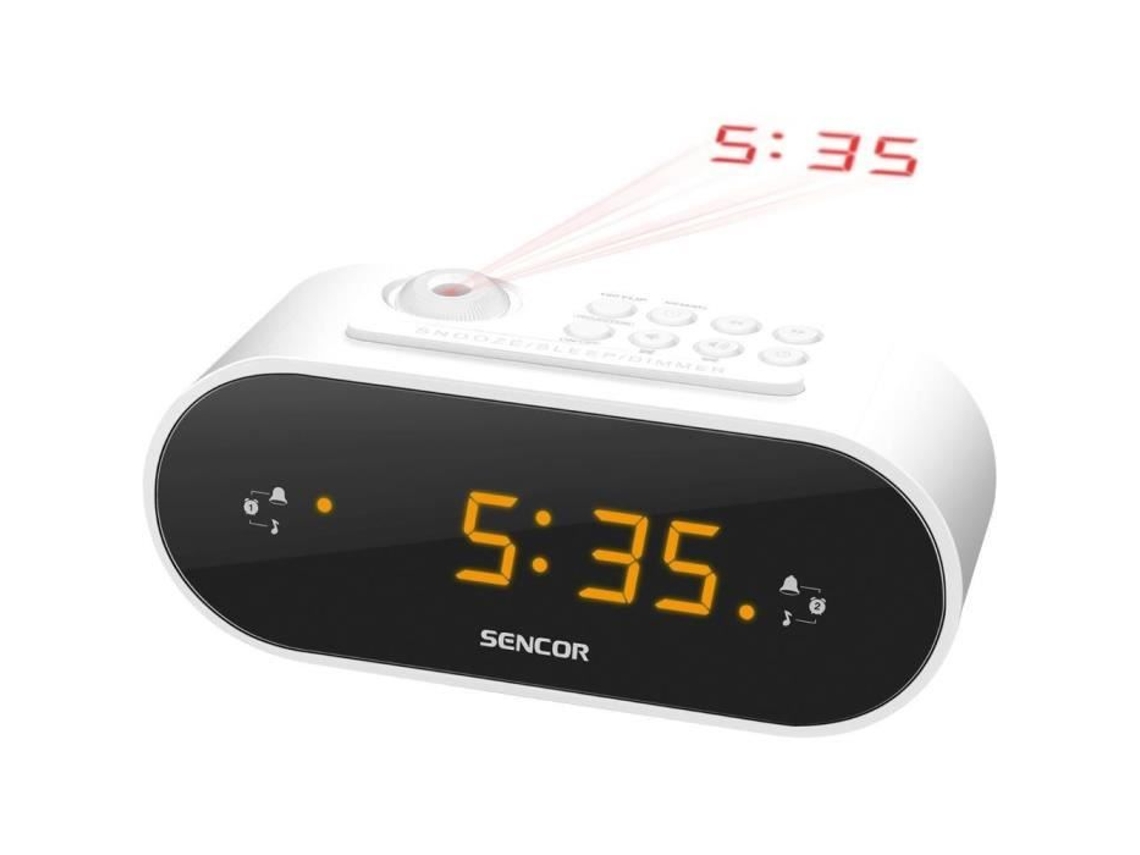 Radio reloj despertador con proyección Sencor Src 3100 W