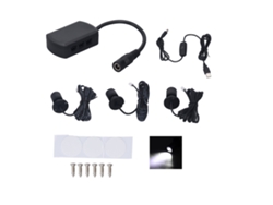 Rebe-luces Led Mini Spot 5v Usb Para Mostradores, Joyería Y Gabinetes, Ajustables Blanco/negro