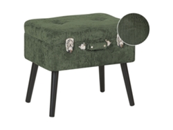 Reposapiés BELIANI Mallard de Pana Verde 52x36x46
