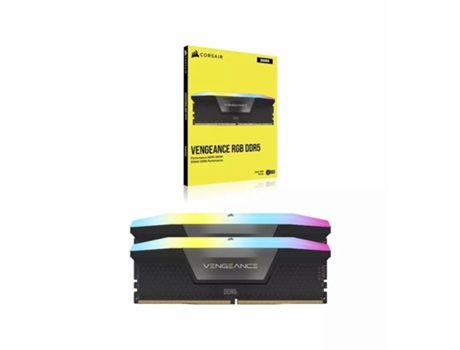 Memoria RAM DDR5 CORSAIR Vengeance RGB (2 x 16 GB - 5600 Mhz - Negro)