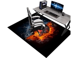 Alfombrilla protectora antideslizante para silla de oficina, 60 x 80 cm, de madera, para juegos, oficina.
